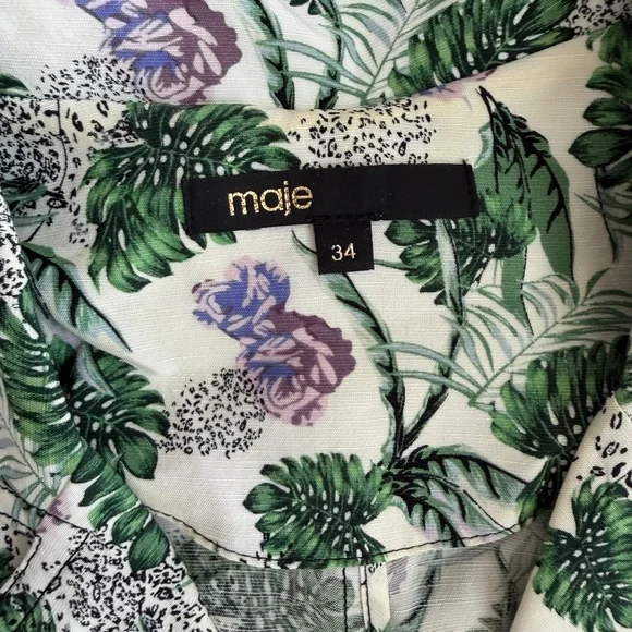 Maje Women Short jumpsuit in printed viscoselinen - Picture 6 of 7